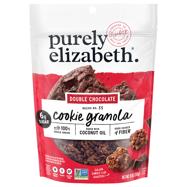 Save on Purely Elizabeth Double Chocolate Cookie Granola Order Online