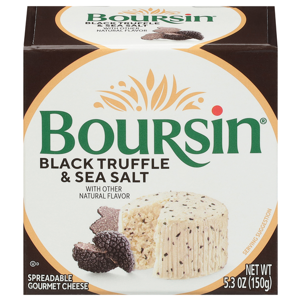 Boursin Limited Edition Black Truffle/Sea Salt Gourmet Spreadable Cheese
