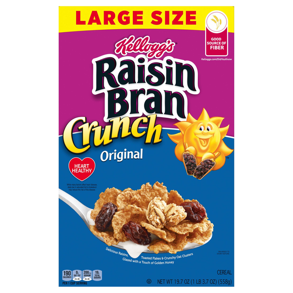 Save on Kellogg's Raisin Bran Crunch Original Cereal Large Size Order ...