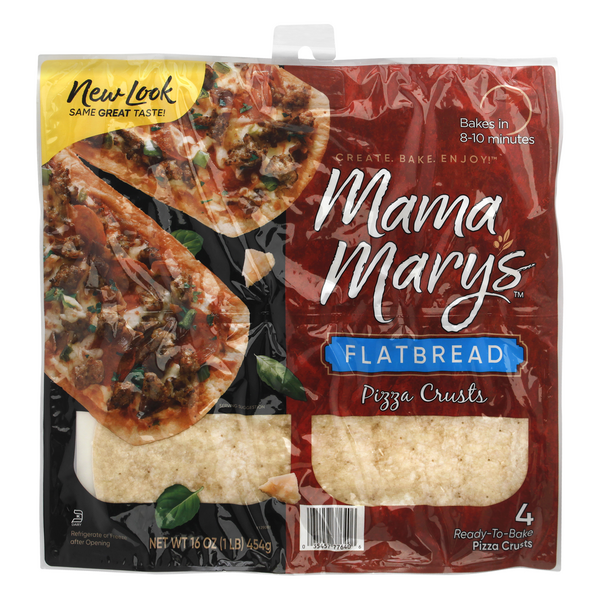 Save on Mama Mary's Flatbread Pizza Crusts 4 ct Order Online Delivery
