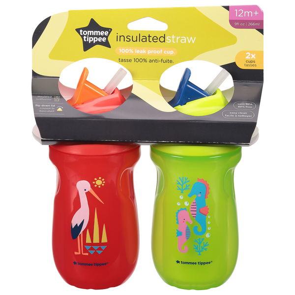 Tommee Tippee 12m+ Insulated Straw Leak Proof Cup