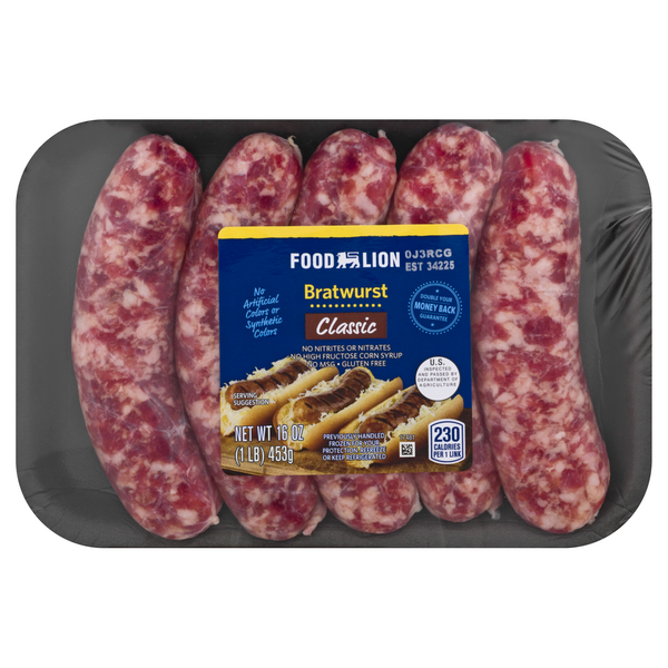 Save on Food Lion Bratwurst Classic 5 ct Order Online Delivery Food