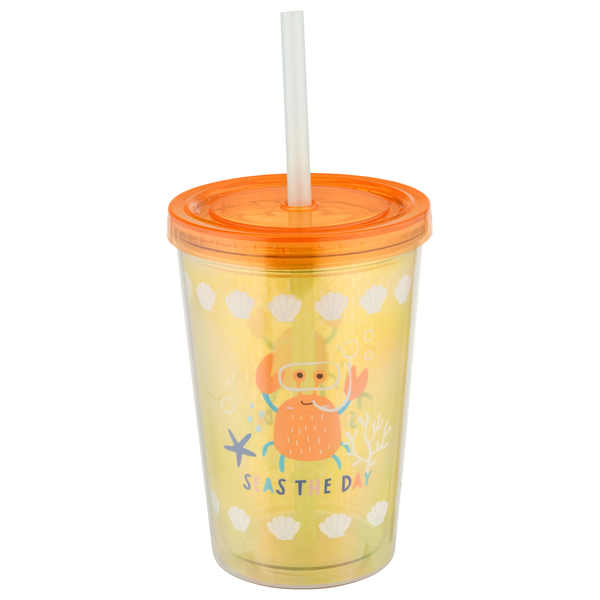 Smart Living Tumbler with Lid Seas The Day