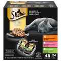 SHEBA Perfect Portions Cuts in Gravy Variety Wet Cat Food - 24 Twin Packs