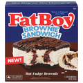FatBoy Hot Fudge Brownie Ice Cream Sandwiches - 4 ct
