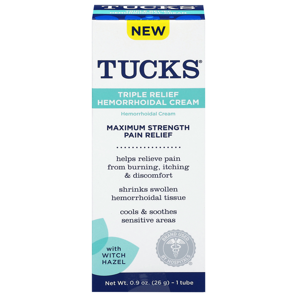 Tucks Triple Relief Maximum Strength Hemorrhoidal Cream