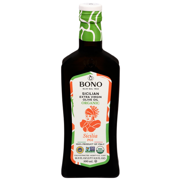 Save on Bono Olive Oil PGI Sicilian Extra Virgin Organic Order Online
