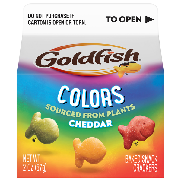 Goldfish Colors Cheddar Cheese Crackers