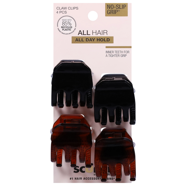 Scunci No Slip Grip Jaw Clips