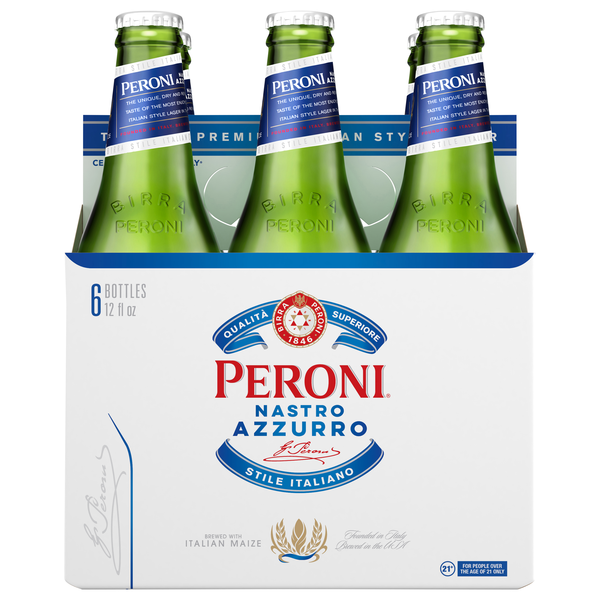 Peroni Nastro Azzurro Beer - 6 pk