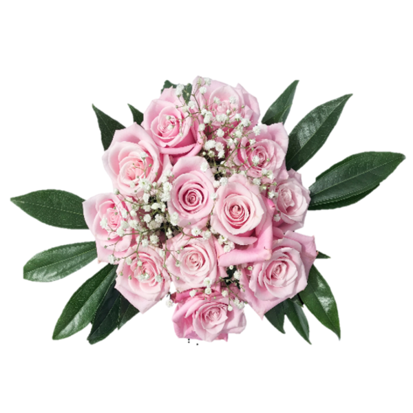 Majestic Pink Rose Bouquet