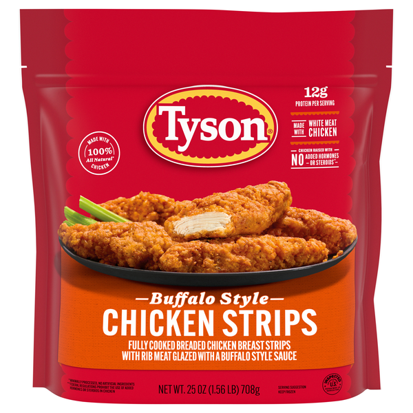 Tyson Buffalo Style Breaded Chicken Breast Strips Frozen