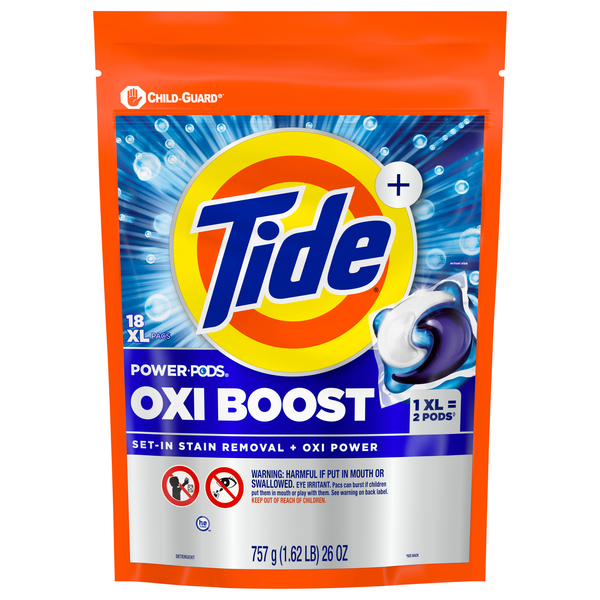 Tide Oxi Boost Power XL Laundry Detergent Pods
