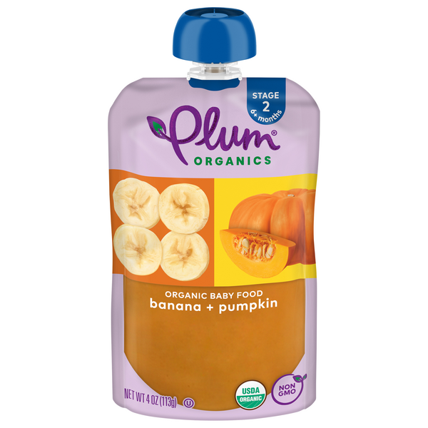 Save on Plum Organics Stage 2 Baby Food Banana & Pumpkin Order Online