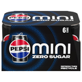 Pepsi Zero Sugar Cola Soda Mini - 6 pk