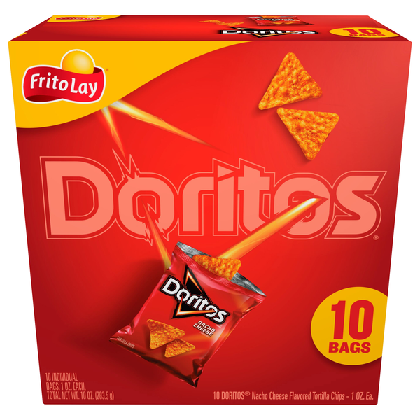 Doritos Tortilla Chips Nacho Cheese - 10 ct