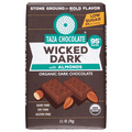 Taza Organic Gluten Free Wicked 95% Dark Chocolate with Almonds Candy Bar