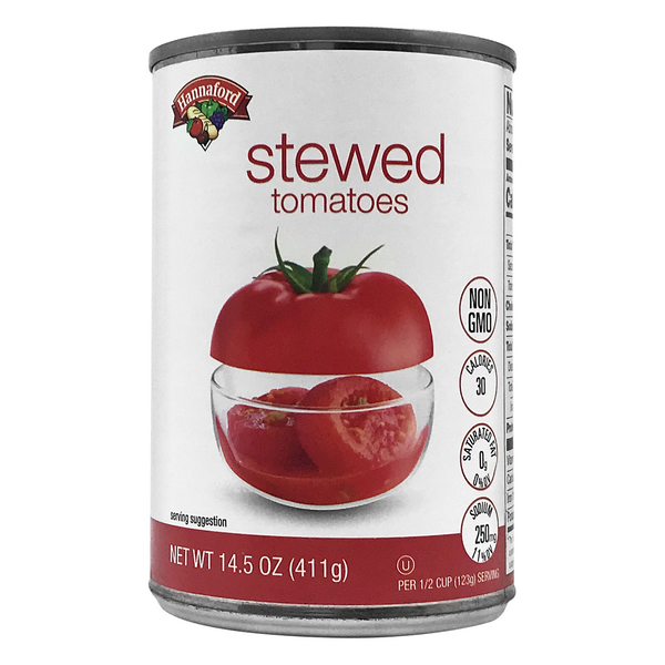 Hannaford Stewed Tomatoes