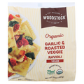 Woodstock Organic Vegan Garlic & Roasted Veggie Ravioli Pasta Frozen