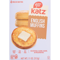 Katz Gluten Free English Muffins - 4 ct Frozen