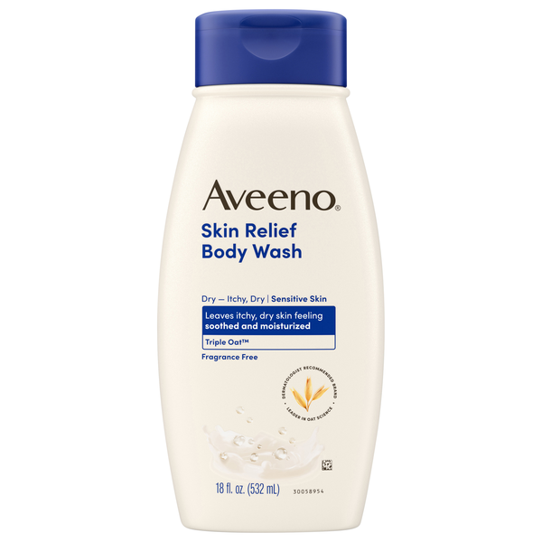 Aveeno Skin Relief Fragrance Free Body Wash For Itchy Dry Skin
