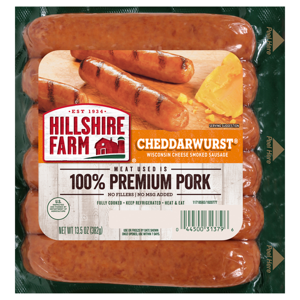 Hillshire Farm Cheddarwurst Smoked Pork Sausage - 5 ct