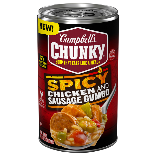 Campbell's Chunky Spicy Chicken & Sausage Gumbo Soup