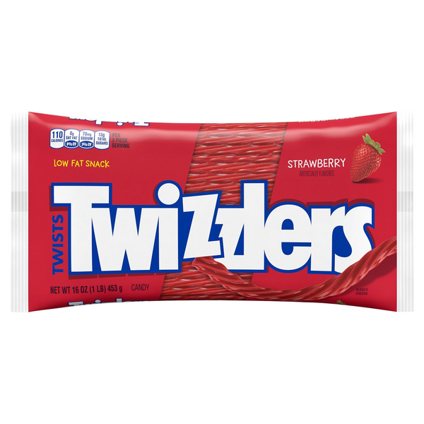 Twizzlers Twists Red Strawberry Licorice Candy