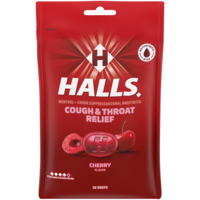 Halls Menthol Cherry Cough Drops