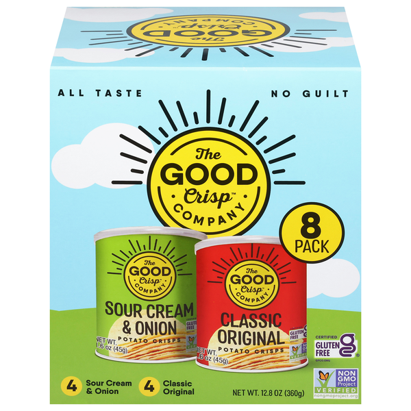 The Good Crisp Company Potato Crisps Variety Pack - 8 ct