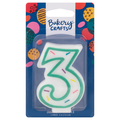 Bakery Crafts Green Birthday Candle #3