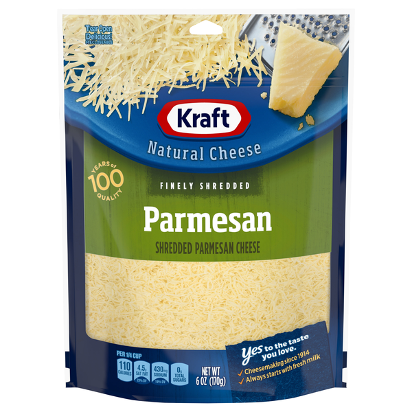 Kraft Natural Finely Shredded Parmesan Cheese