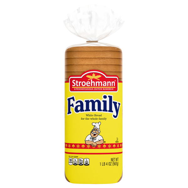 Stroehmann White Bread Sliced Family Size
