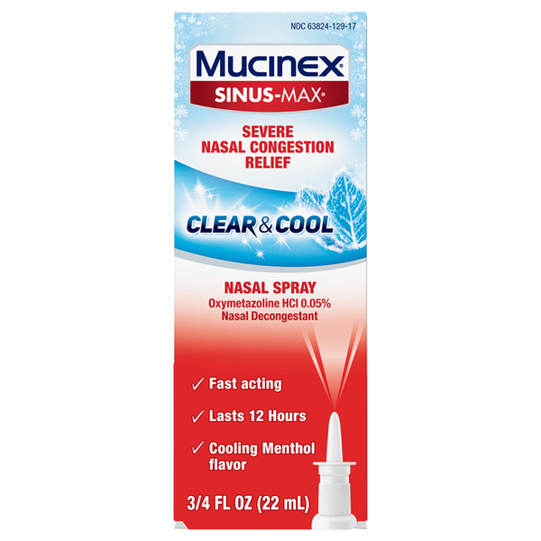 Mucinex Full Force Sinus-Max Nasal Decongestant Spray