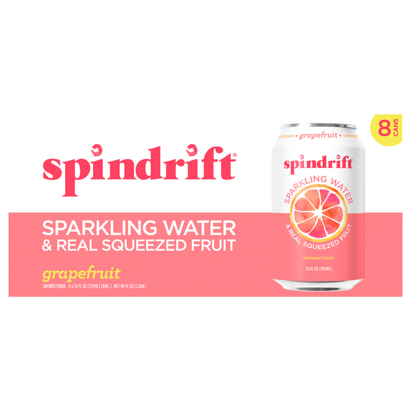 Save on Spindrift Grapefruit Unsweetened Sparkling Water 8 pk Order