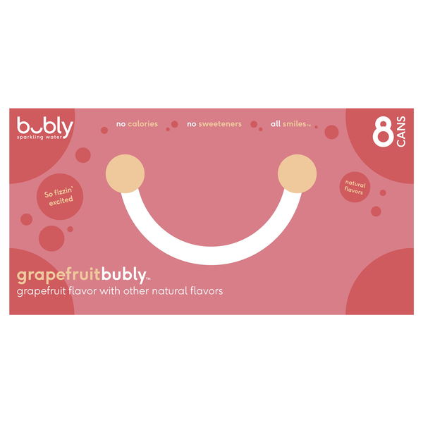 bubly Grapefruit Sparkling Water - 8 pk