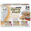 Fancy Feast Sliced Collection Poultry Favorites Variety Wet Cat Food 24 ct