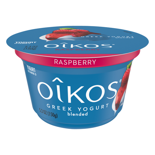 Save on Oikos Blended Greek Yogurt Raspberry Order Online Delivery GIANT