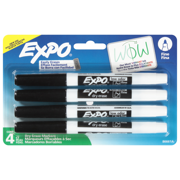 EXPO Dry Erase Markers Low Odor Ink Intense Colors