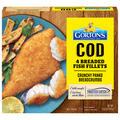 Gorton's Wild Caught Breaded Cod Fillets - 4 ct Frozen