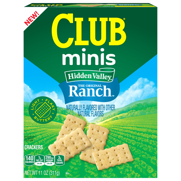 Club Minis Hidden Valley The Original Ranch Crackers