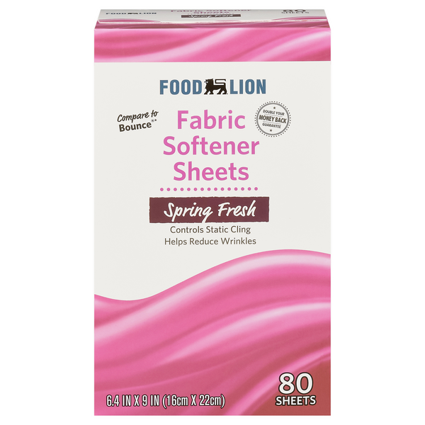Food Lion Fabric Softener Sheets Spring Fresh