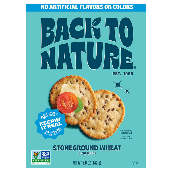 Back to Nature Stoneground Wheat Crackers