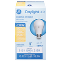 GE LED A19 Daylight 3-Way Bulb Non-Dimmable 50w/100w/150w