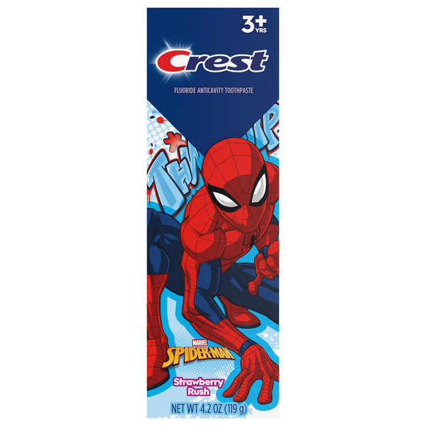 Crest Kid's Marvel's Spiderman Cavity Protection Strawberry Toothpaste