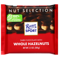 Ritter Sport Dark Chocolate Candy Bar with Whole Hazelnuts