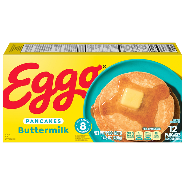 Eggo Buttermilk Pancakes - 12 ct Frozen