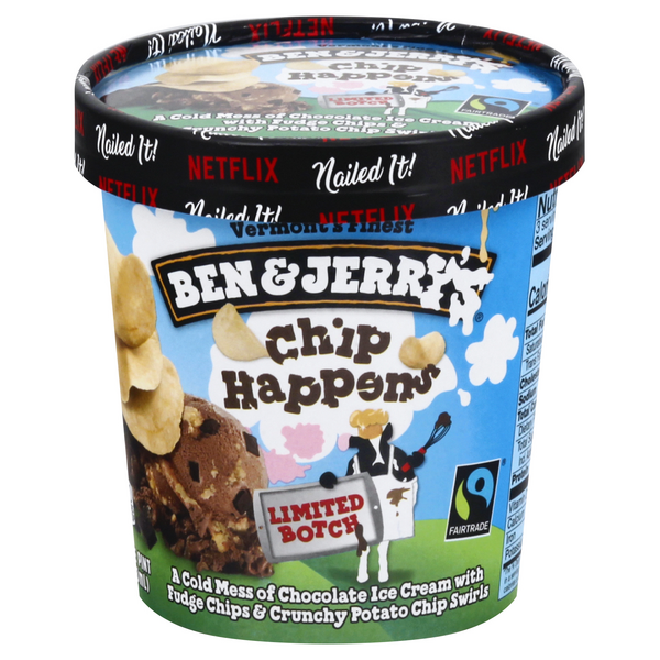 Ben & Jerry's Limited Botch Chip Happens Chocolate Ice Cream