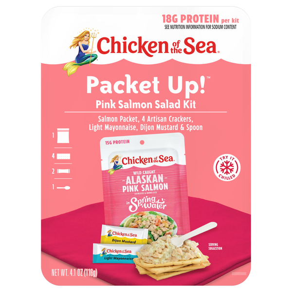 Chicken of the Sea Packet Up! Pink Salmon Salad Kit