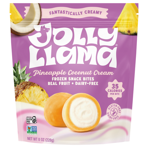 Jolly Llama Gluten & Dairy Free Pineapple Coconut Cream Snack Bites Frozen